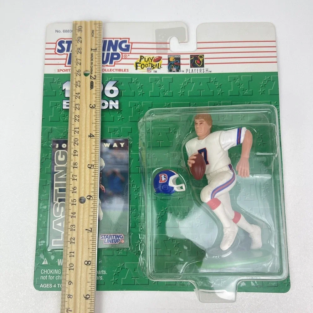 1996 Starting Lineup JOHN ELWAY Figure and Card Denver Broncos